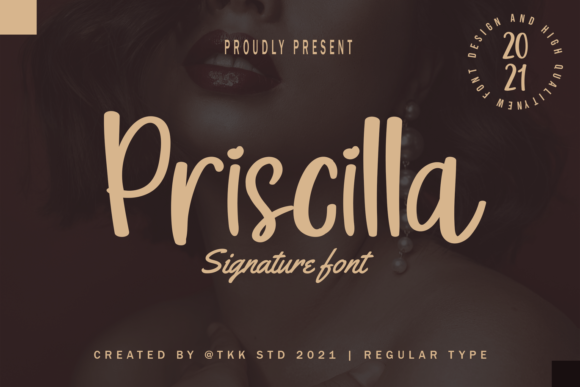 Priscilla Font Poster 1