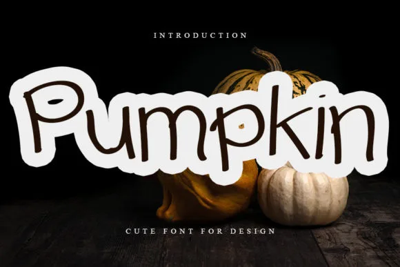 Pumpkin Font Pumpkin Font Poster 1