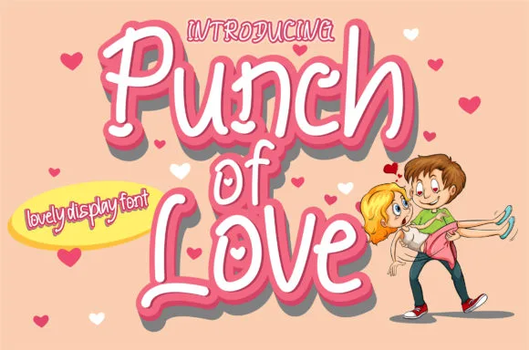 Punch of Love Font Punch of Love Font Poster 1