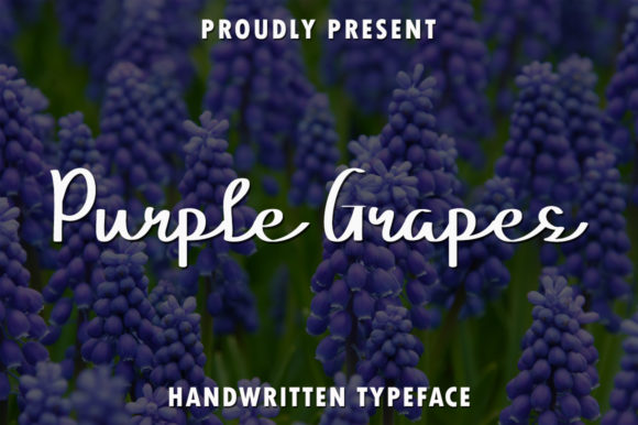 Purple Grapes Font Poster 1