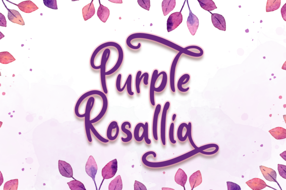 Purple Rosallia Font