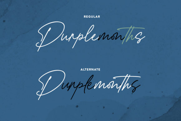 Purplemonths Font Poster 3