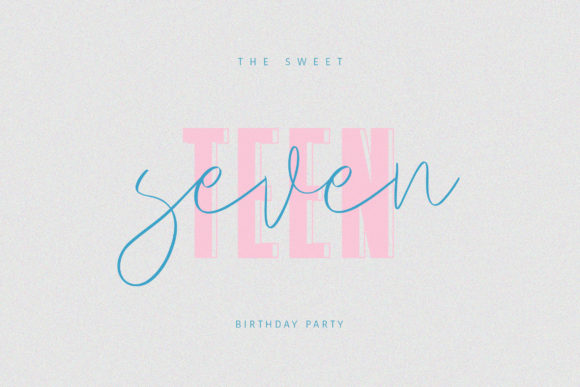 Puspa Script Font Poster 5