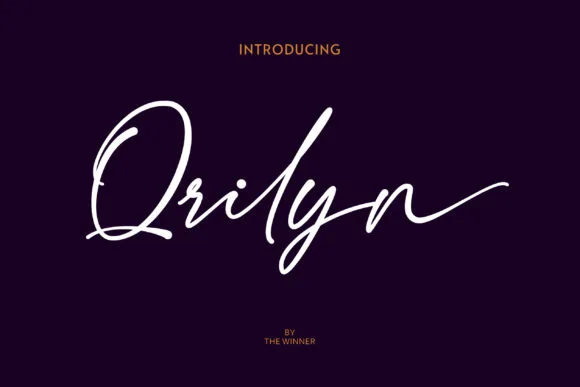 Qrilyn Font Qrilyn Font Poster 1