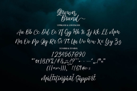 Qrown Brand Font Poster 16