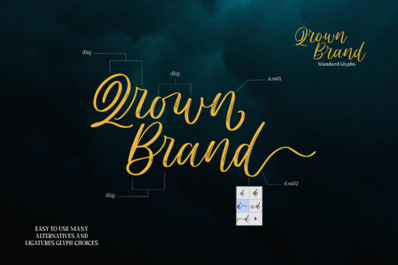 Qrown Brand Font Poster 3