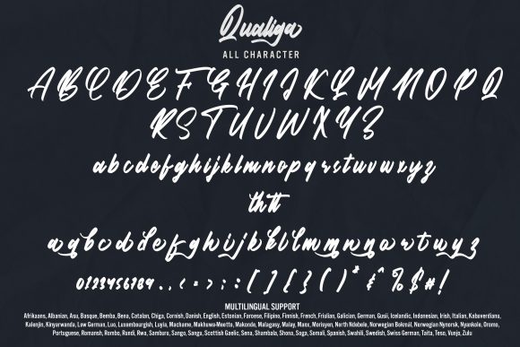 Qualiga Font Poster 7