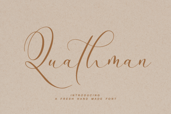 Quathman Font Poster 1
