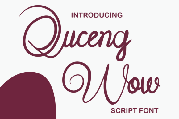 Quceng Wow Font Poster 1