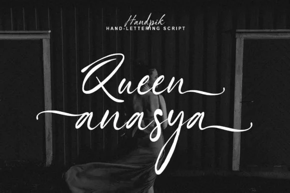 Queen Anasya Font Queen Anasya Font Poster 1