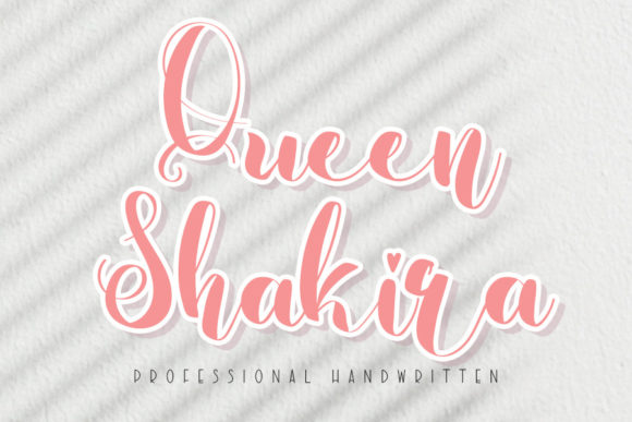 Queen Shakira Font Poster 1