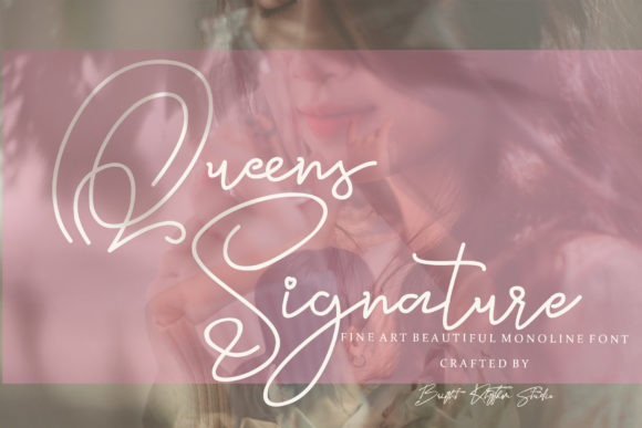 Queens Signature Font Poster 1