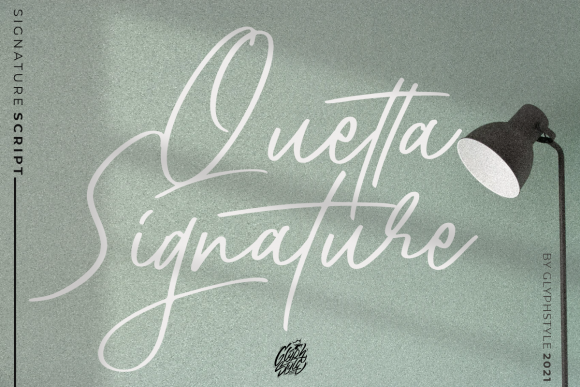 Quetta Signature Font Poster 1