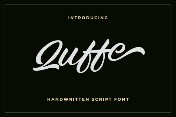 Quffe Font Poster 1