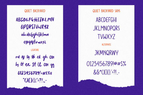 Quiet Backyard Font Poster 11