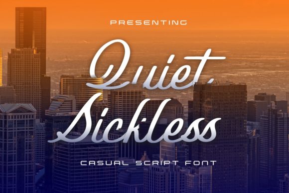 Quiet Sickless Font Poster 1