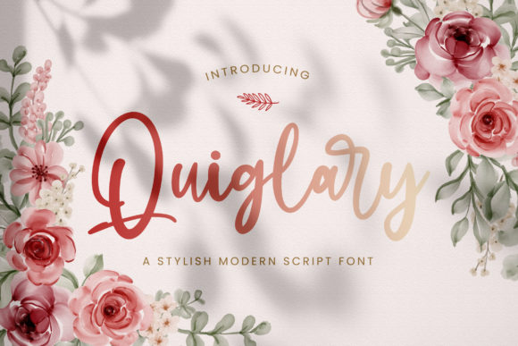 Quiglary Font Poster 1