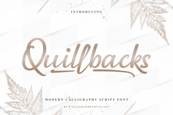 Quillbacks Font Poster 1