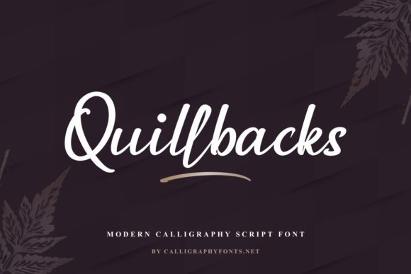 Quillbacks Font Poster 2
