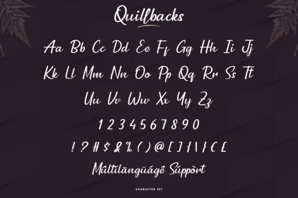 Quillbacks Font Poster 5