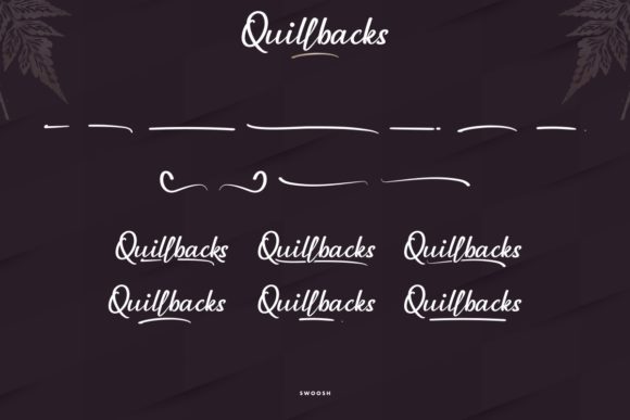 Quillbacks Font Poster 9