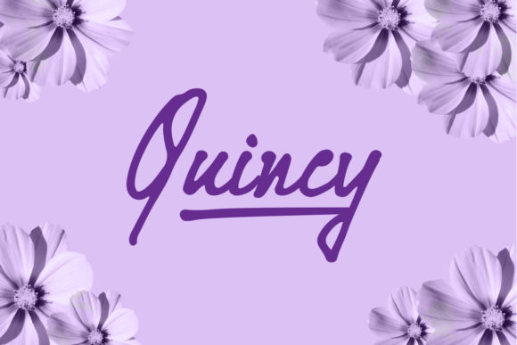 Quincy Font Poster 1