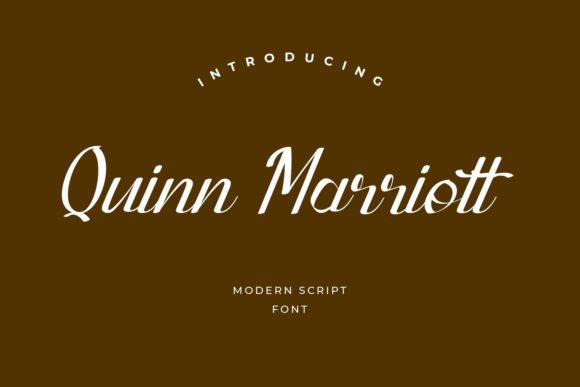 Quinn Marriott Font Poster 1