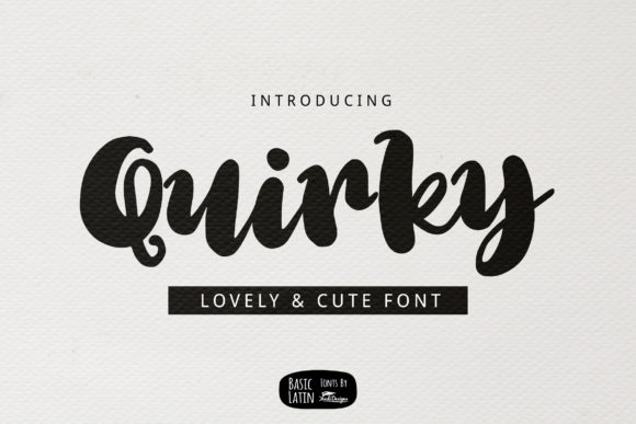 Quirky Font Poster 1