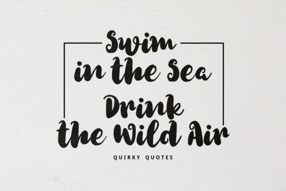 Quirky Font Poster 3