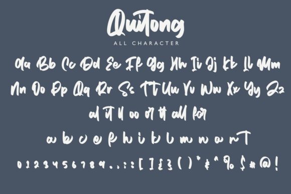 Quitong Font Poster 8