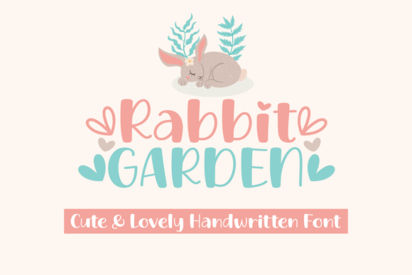 Rabbit Garden Font Rabbit Garden Font Poster 1