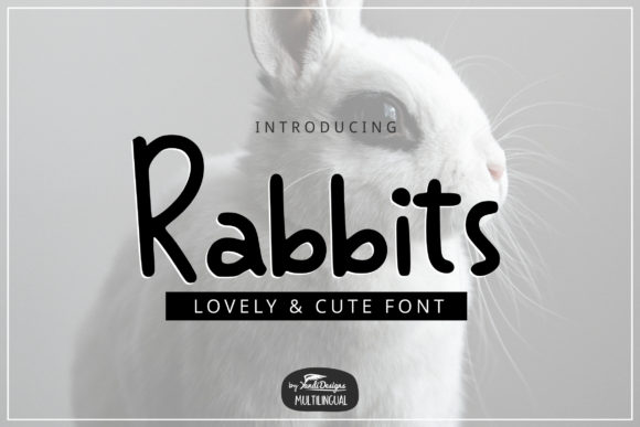 Rabbits Font Poster 1
