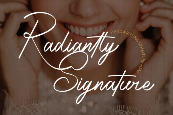 Radiantly Signature Font Poster 1