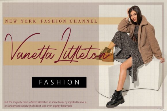 Radiantly Signature Font Poster 3