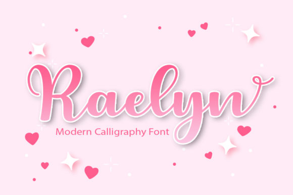 Raelyn Font Poster 1