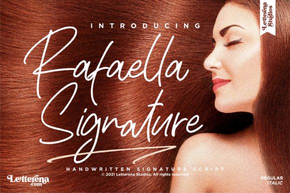 Rafaella Signature Font Poster 1