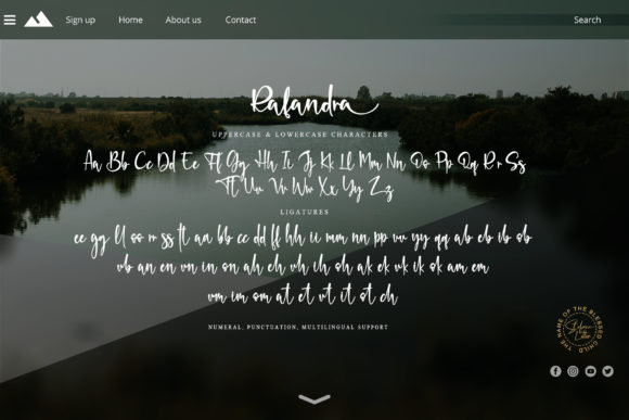 Rafandra Font Poster 5
