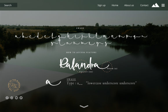 Rafandra Font Poster 6