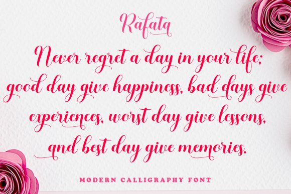 Rafata Font Poster 3