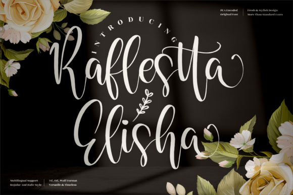 Raflestta Elisha Font Poster 1