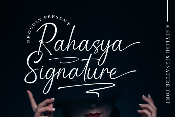 Rahasya Signature Font Poster 1