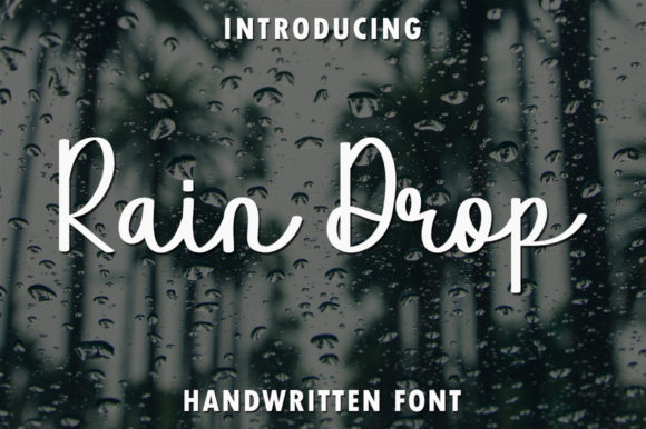 Rain Drop Font