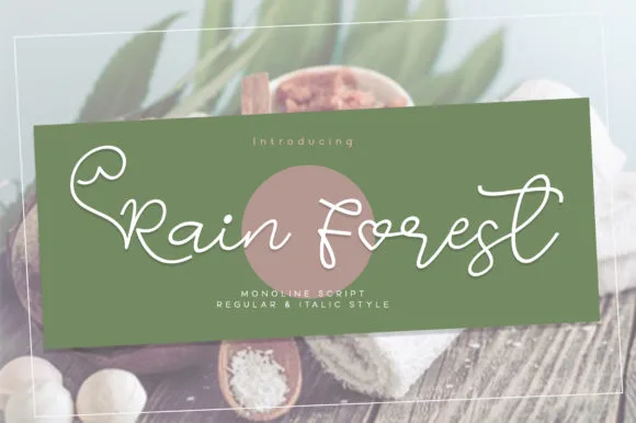 Rain Forest Font Rain Forest Font Poster 1
