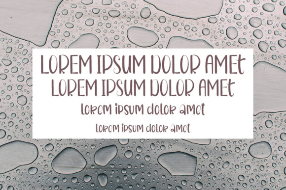 Rain is Cheerful Font Poster 5