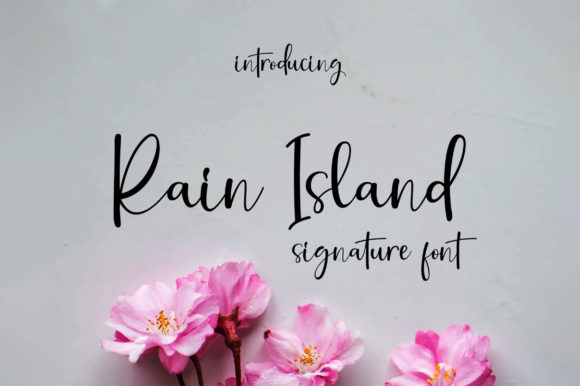 Rain Island Font Poster 1