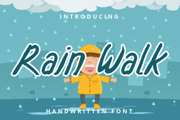 Rain Walk Font Poster 1
