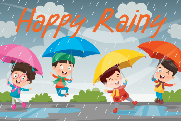 Rain Walk Font Poster 2