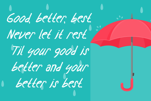 Rain Walk Font Poster 3