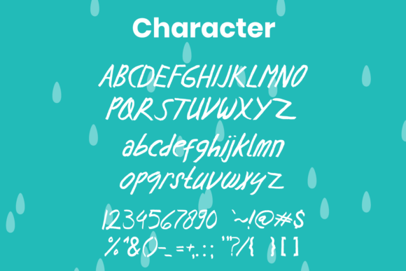 Rain Walk Font Poster 4