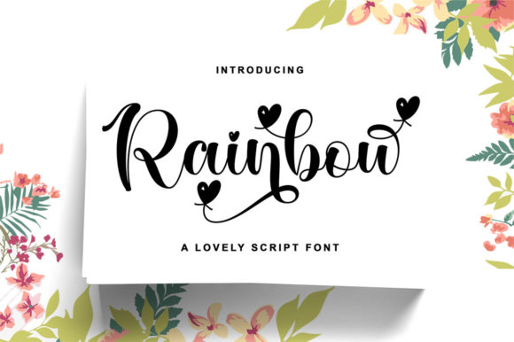 Rainbow Font Poster 1